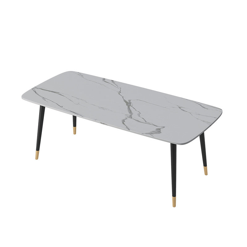 Scandinavian 1/2/5/7 Pieces Furniture Rectangle Stone Dining Table Set for Home