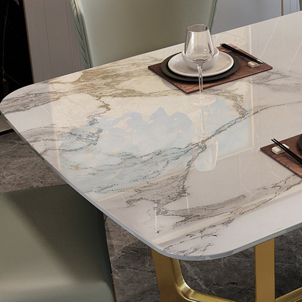 Modern 1/2/5/6/7 Pieces Dining Set Rectangle Stone Dining Table Set for Home