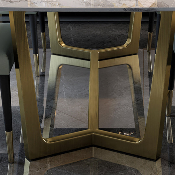 Modern 1/2/5/6/7 Pieces Dining Set Rectangle Stone Dining Table Set for Home