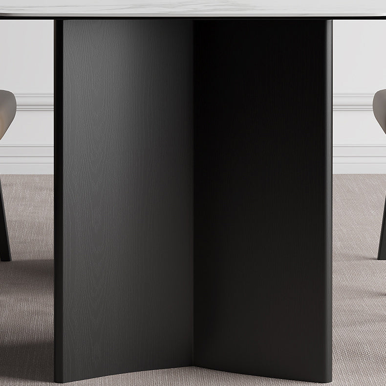 Modern 1/2/5/7 Pieces Furniture Stone Rectangle Dining Chairs Set in White