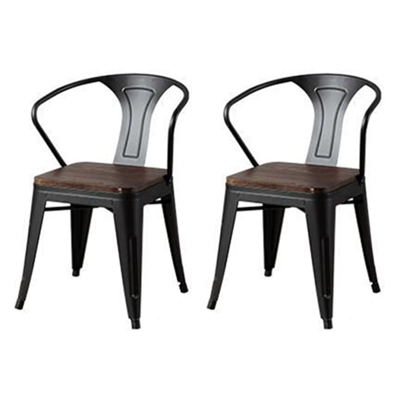 Industrial 1/2/5 Pieces Furniture Solid Wood Dining Set in Brown