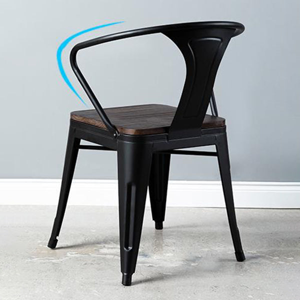 Industrial 1/2/5 Pieces Furniture Solid Wood Dining Set in Brown