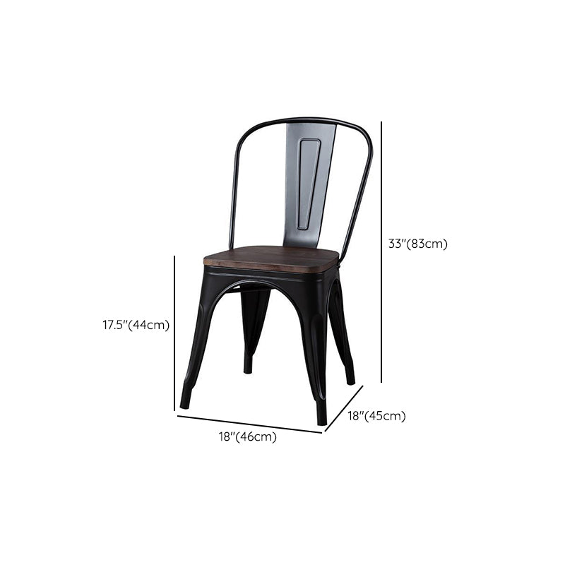 Industrial 1/2/5 Pieces Furniture Solid Wood Dining Set in Brown