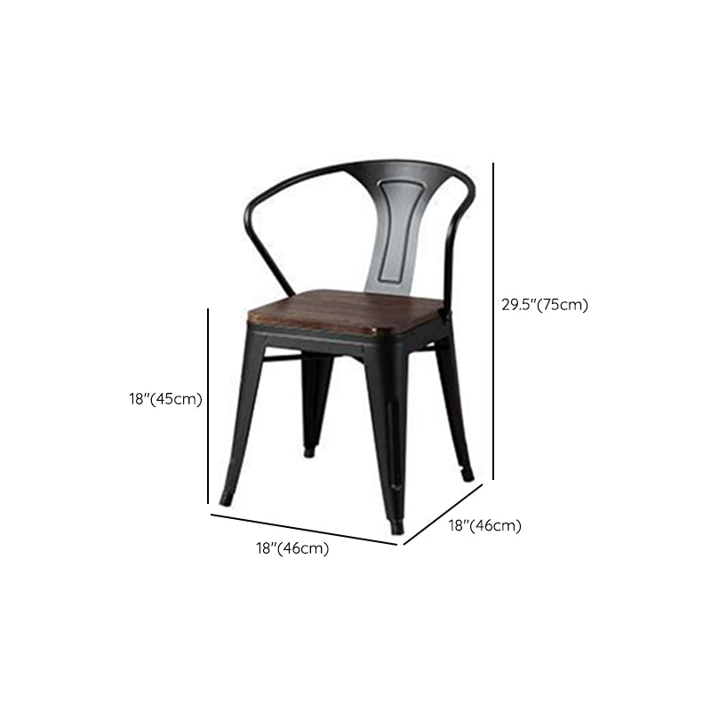 Industrial 1/2/5 Pieces Furniture Solid Wood Dining Set in Brown