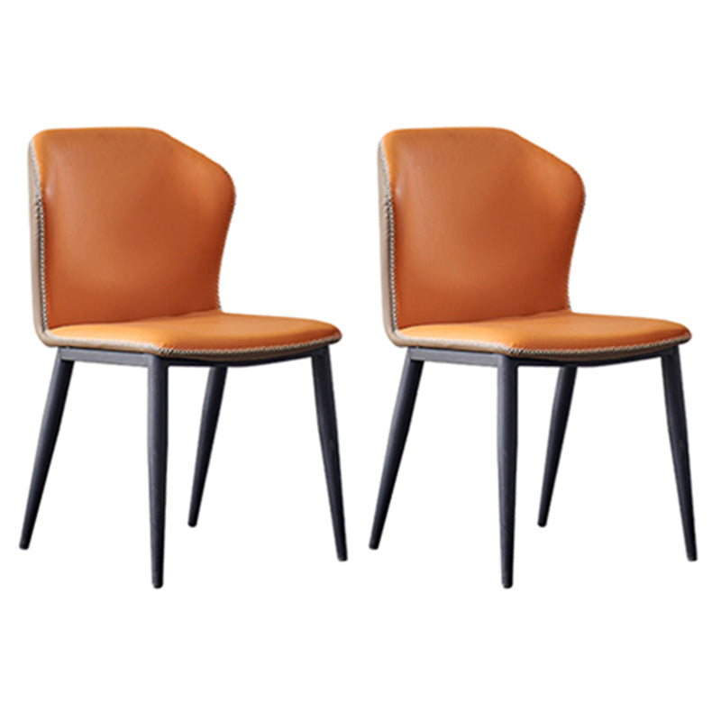 Contemporary Stone Dining Set 1/2/5/7 Pieces Dining Table Set with Solid Back Chairs