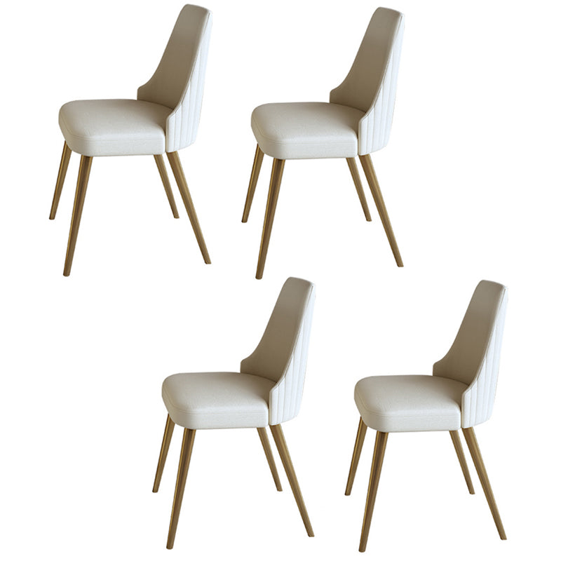 White Glam Dinette Set for Dining Room 1/4/5/7 Pieces Stone Top Dining Table Set