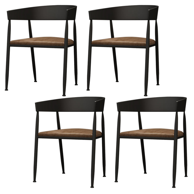 Contemporary 1/4/5/7 Pieces Furniture Round Solid Wood Dining Table Set in Brown