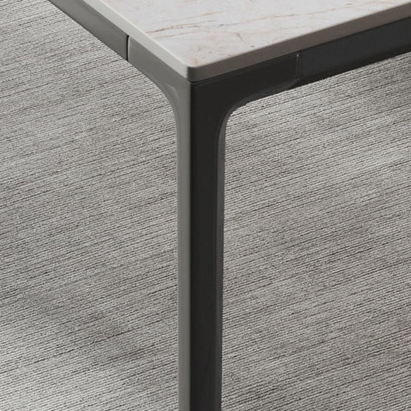 Modern Stone Dining Table Set 1/2/3/5/7 Pieces Dining Set with Solid Back Chairs