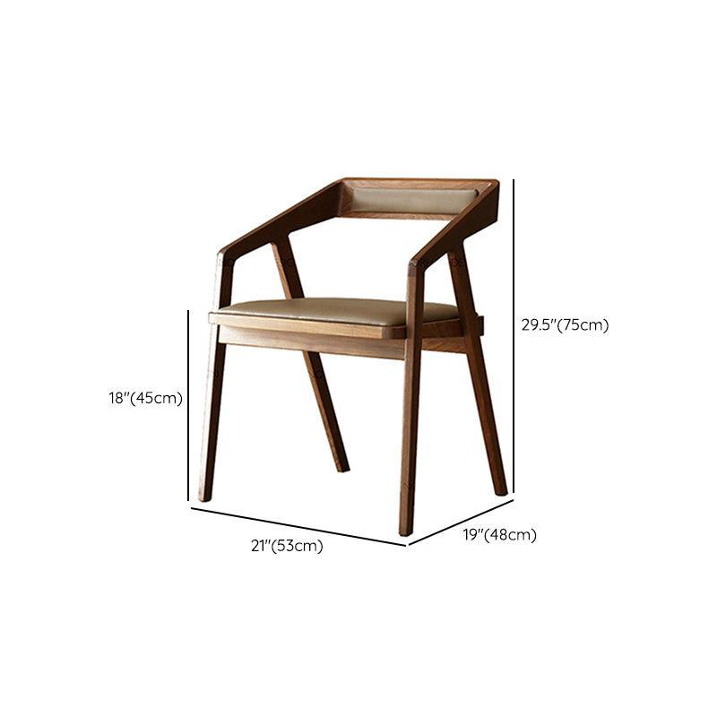 Brown Wood Dining Set with Wooden Chairs 1/2/5/7 Pieces Dinette Set for Home