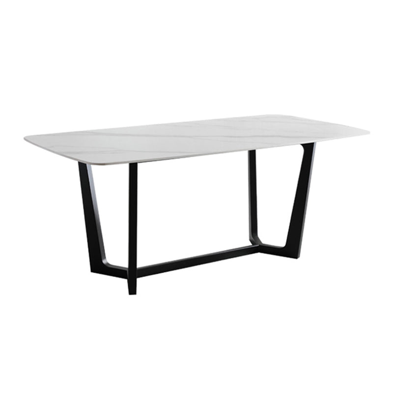 Contemporary Style Rectangle Table Set 1/2/5/6/7 Pieces Dining Set for Home Use