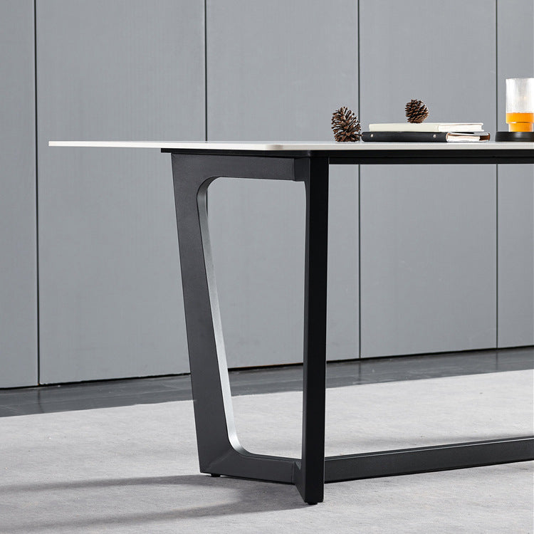 Contemporary Style Rectangle Table Set 1/2/5/6/7 Pieces Dining Set for Home Use