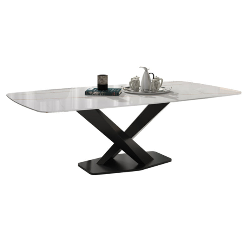 Glam Style Rectangle Table Set 1/4/5/6 Pieces Dining Set for Home Use