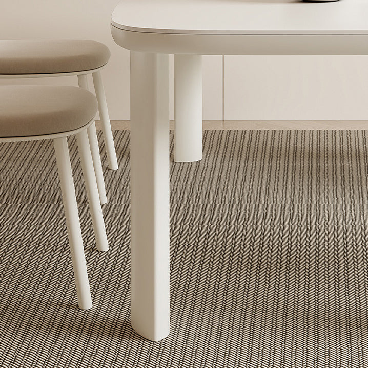 Modern Dining Set 1/3/5 Pcs Sintered Stone Dining Table with Upholstered Chairs