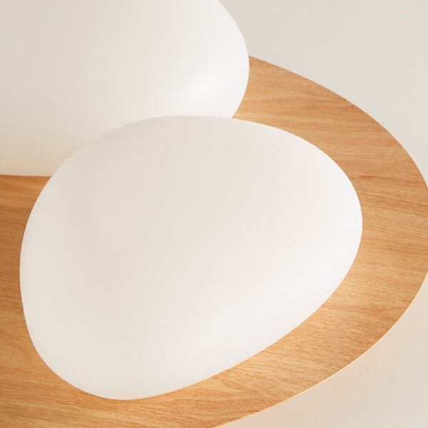 3-Lights Modern Style Flush Mount Wood Ceiling Light for Bedroom