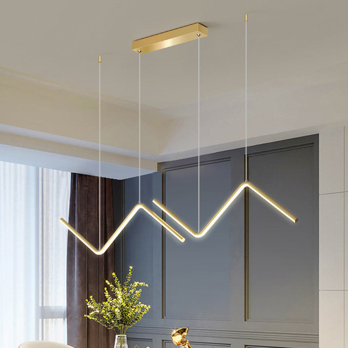 Golden/Black Kitchen Island Lighting Modern LED Ceiling Light for Home