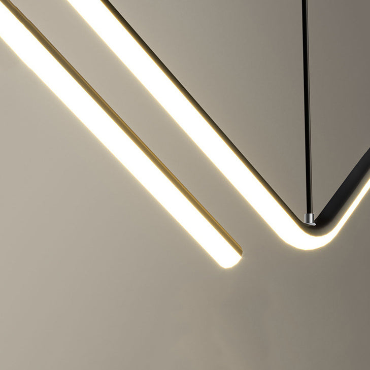 Golden/Black Kitchen Island Lighting Modern LED Ceiling Light for Home