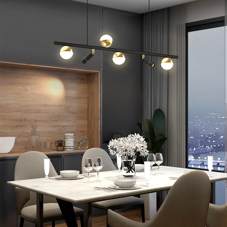 Multiple-Light Globe Island Pendant Lights Modern Metal Island Pendant Lights