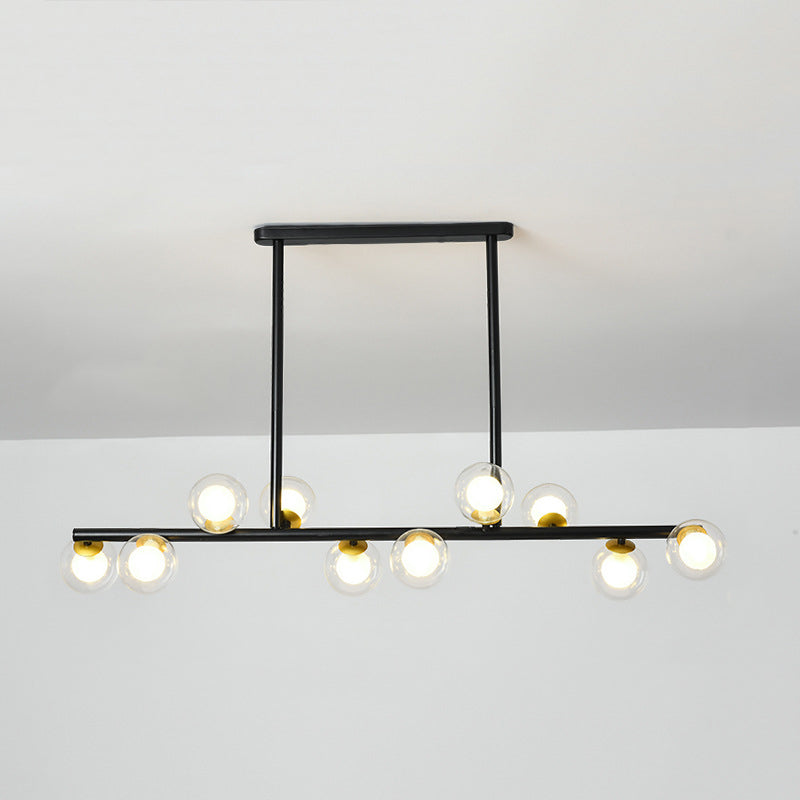 Multiple-Light Globe Island Pendant Modern Glass Island Lighting
