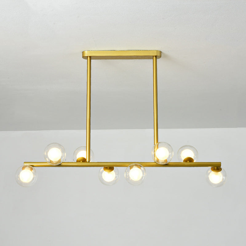 Multiple-Light Globe Island Pendant Modern Glass Island Lighting