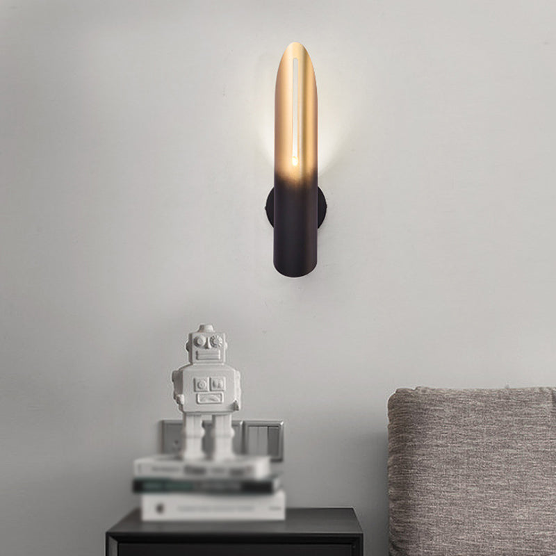 Gold Modern Wall Sconce Geometric Shape Wall Light with Metal Shade for Living Room