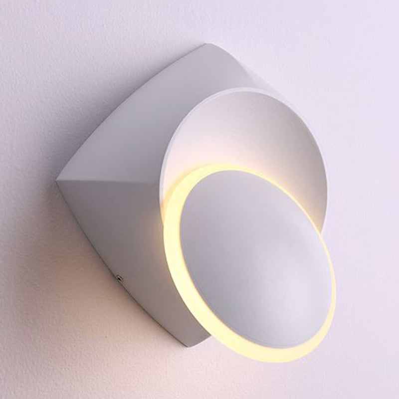 Geometric Shape Metal Wall Light Modern Style 1 Light Wall Light Sconce