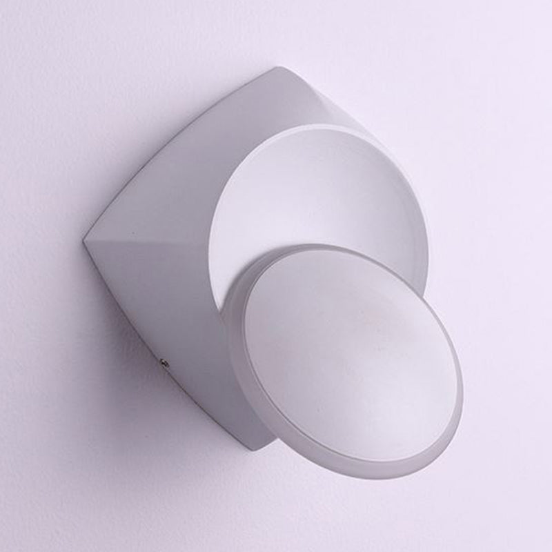 Geometric Shape Metal Wall Light Modern Style 1 Light Wall Light Sconce