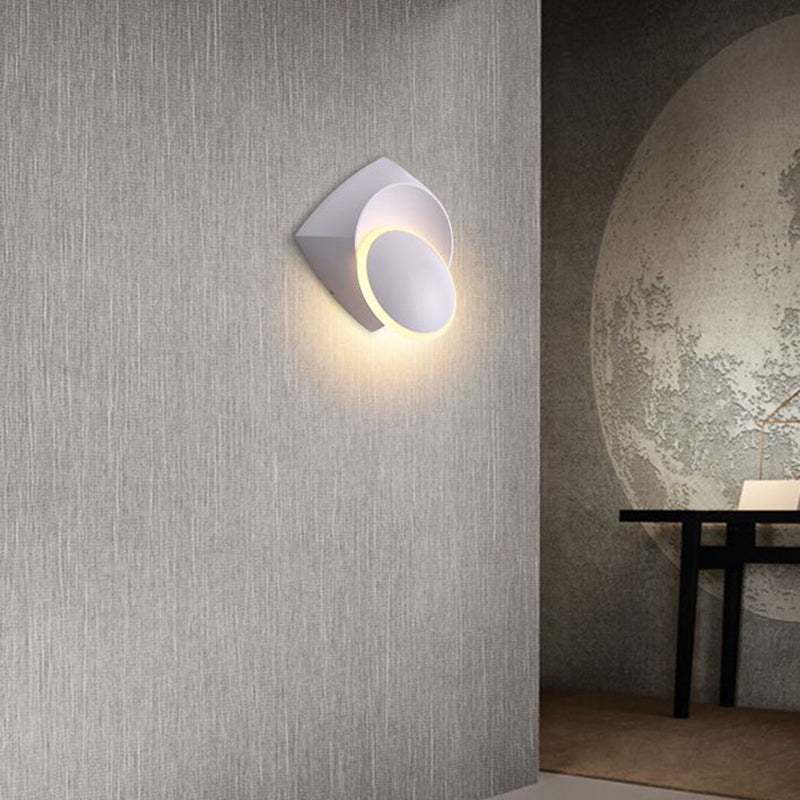 Geometric Shape Metal Wall Light Modern Style 1 Light Wall Light Sconce