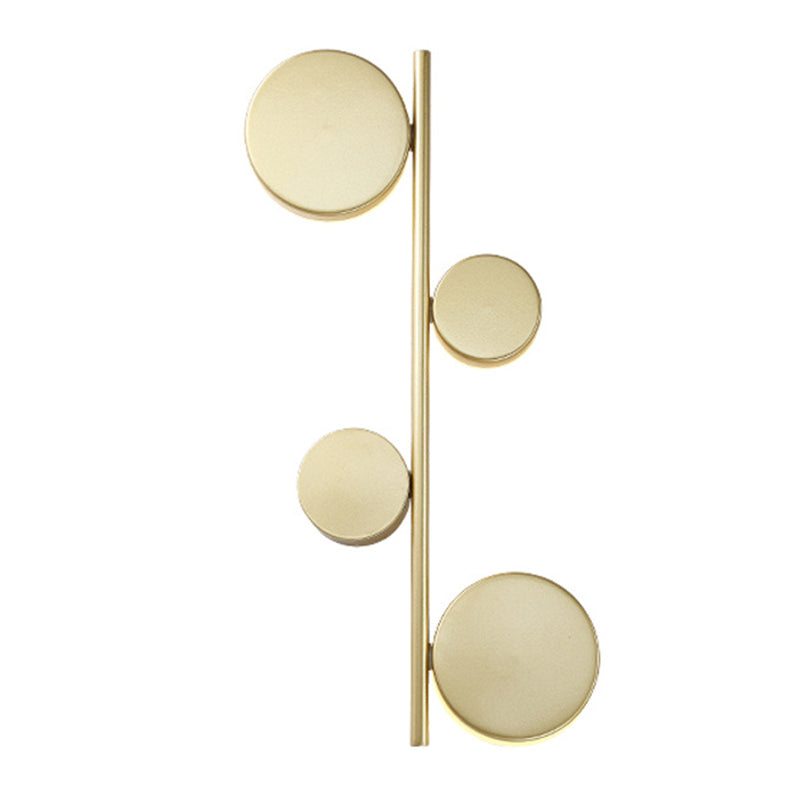 3-Light Contemporary White/Black Wall Mounted Sconce Metal Wall Light for Bedroom