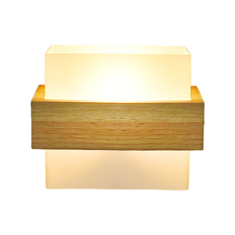 Modern Square Shape Wall Mount Light Fixture 1 Light Wall Mounted Lighting for Dining Room