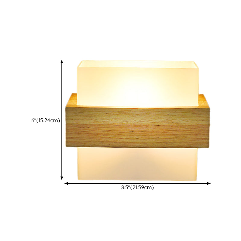 Modern Square Shape Wall Mount Light Fixture 1 Light Wall Mounted Lighting for Dining Room