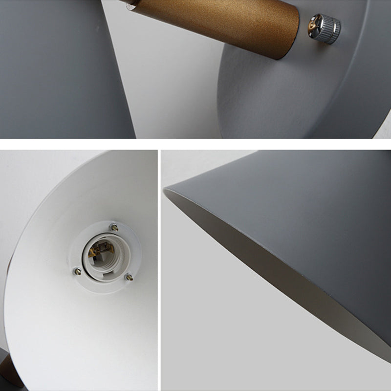 Metal Cone Shape Sconce Light Modern-Style 1 Light Wall Light Fixture