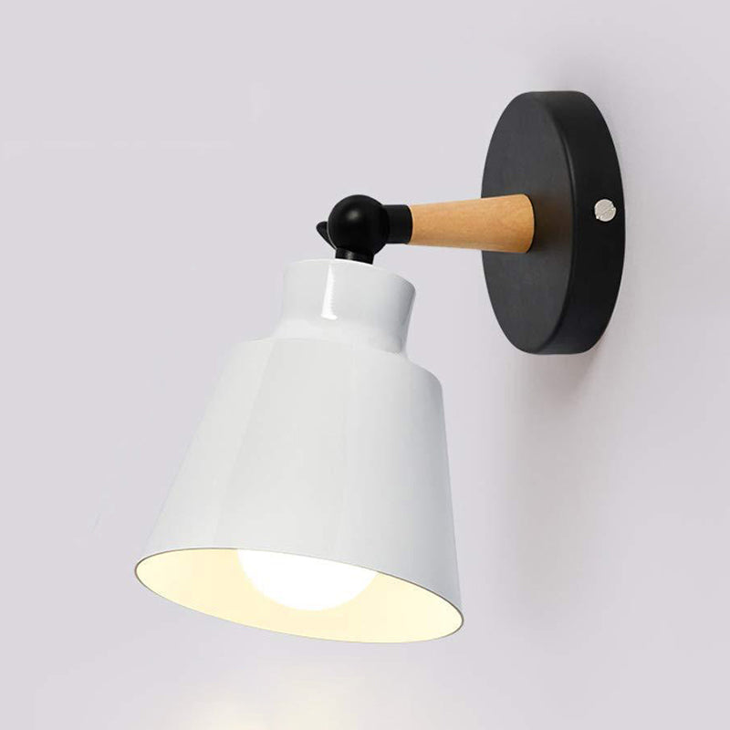 Geometric Shape Wood Wall Light Fixture Modern Style Wall Lamp for Dining Room