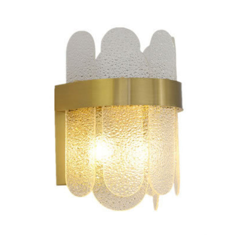 Glass Unique Shape Sconce Light Modern-Style 2 Lights Wall Light Fixtures