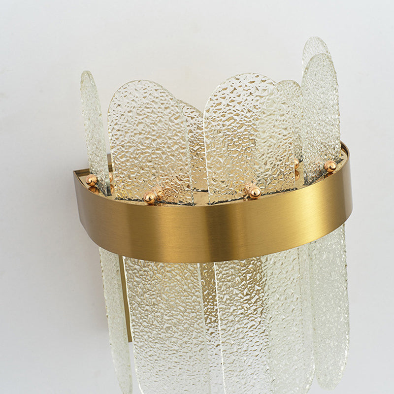 Glass Unique Shape Sconce Light Modern-Style 2 Lights Wall Light Fixtures