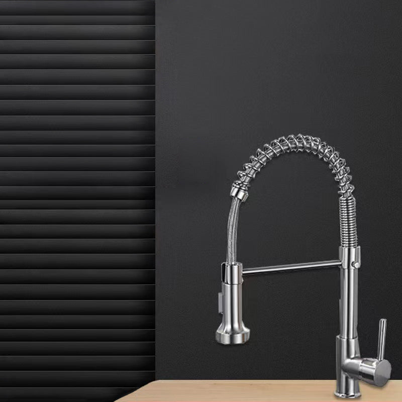 Modern Farmhouse One Handle Spring Spout Kitchen Faucet High Arch Water Filler