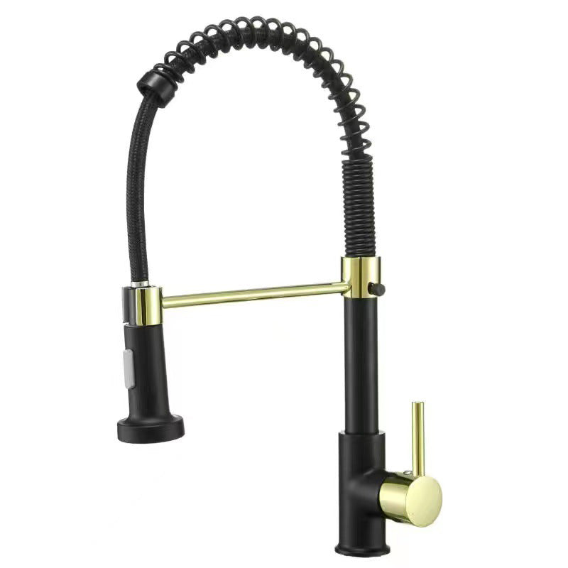 Modern Farmhouse One Handle Spring Spout Kitchen Faucet High Arch Water Filler