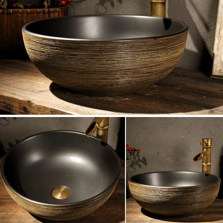 Porcelain Trough Bathroom Sink Traditional Trough Bathroom Sink