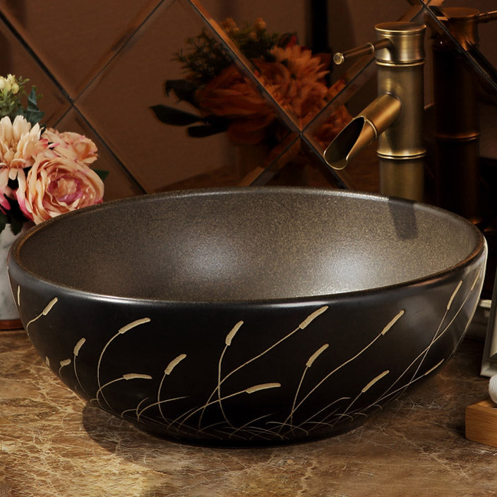 Porcelain Trough Bathroom Sink Traditional Trough Bathroom Sink