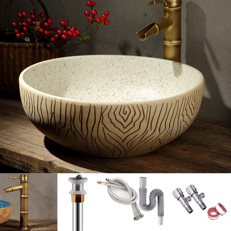 Porcelain Trough Bathroom Sink Traditional Trough Bathroom Sink