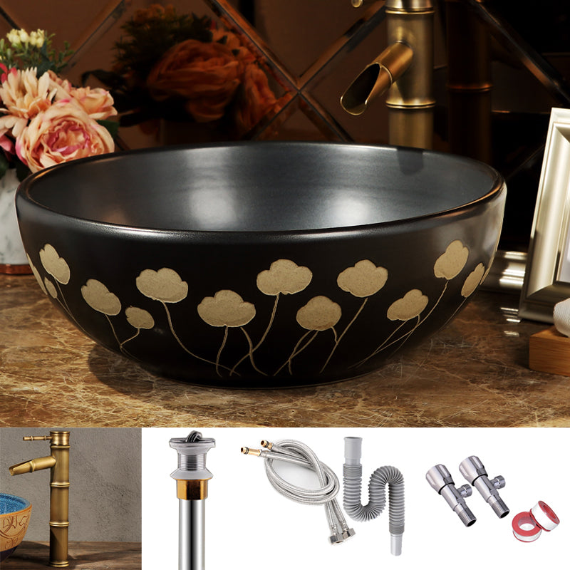 Porcelain Trough Bathroom Sink Traditional Trough Bathroom Sink