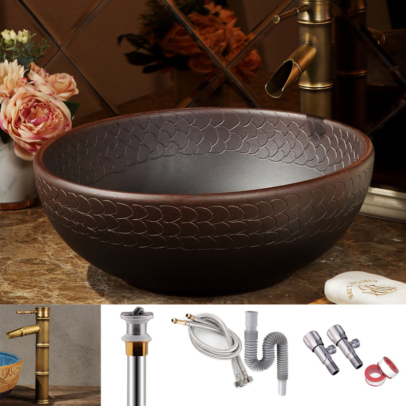 Porcelain Trough Bathroom Sink Traditional Trough Bathroom Sink