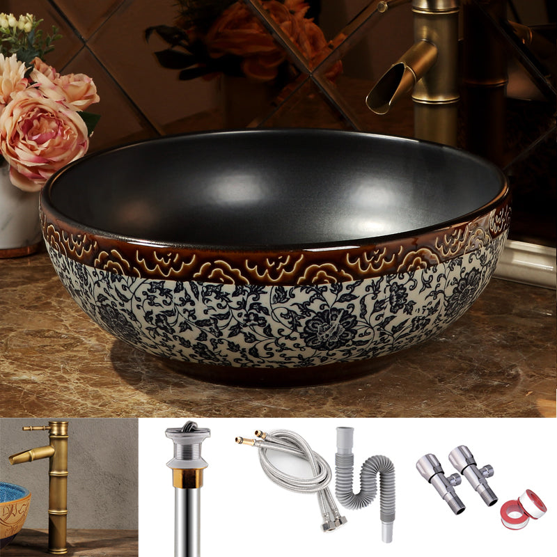 Porcelain Trough Bathroom Sink Traditional Trough Bathroom Sink