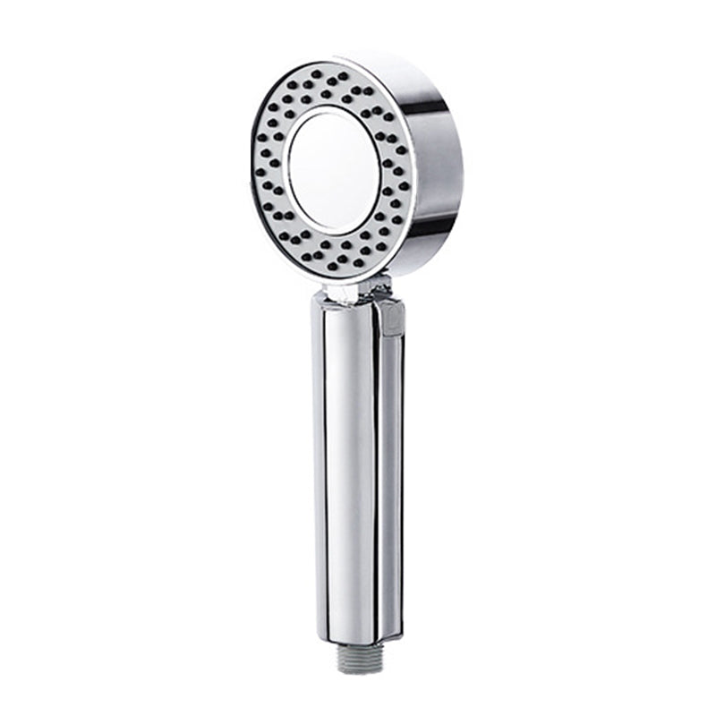 Contemporary Wall Mounted Shower Head Combo Chrome Round Hand Shower