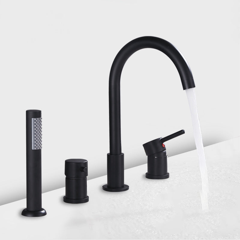 Deck Mounted Metal Roman Tub Faucet Low Arc Roman Tub Faucet Set