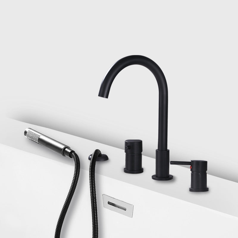 Deck Mounted Metal Roman Tub Faucet Low Arc Roman Tub Faucet Set