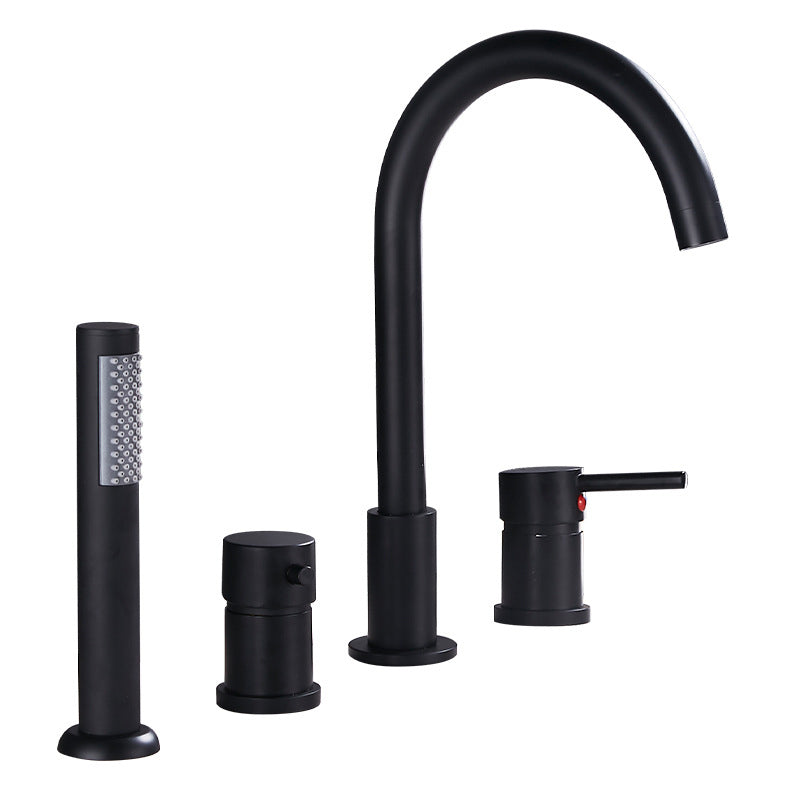 Deck Mounted Metal Roman Tub Faucet Low Arc Roman Tub Faucet Set