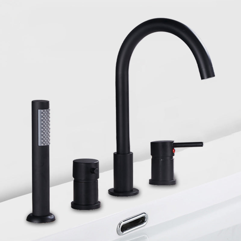 Deck Mounted Metal Roman Tub Faucet Low Arc Roman Tub Faucet Set