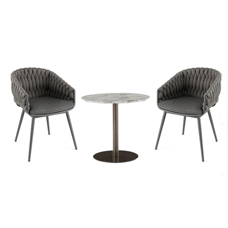 Boho Style 1/2/7 Pieces Dining Set Metal Dining Table Set for Outdoor