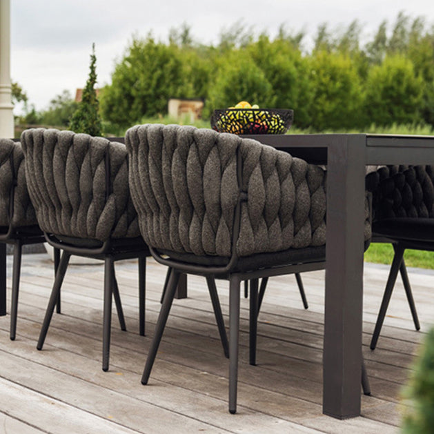 Boho Style 1/2/7 Pieces Dining Set Metal Dining Table Set for Outdoor