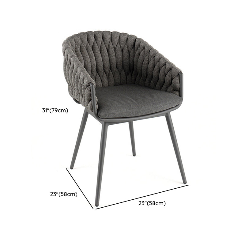 Boho Style 1/2/7 Pieces Dining Set Metal Dining Table Set for Outdoor